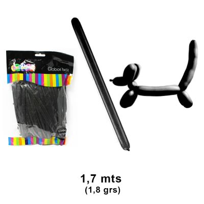 GLOBO FIGURA 1.8 GRS X 50 PCS NEGRO