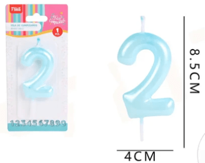 VELA N°2 AZÚL NACARADO 1 UND