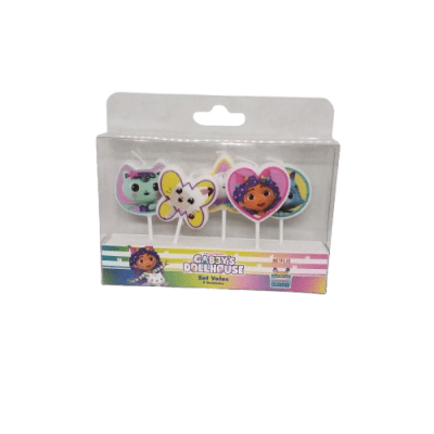 VELA PICK GABBY Y LA CASA DE MUÑECAS 5 UND