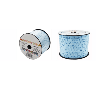 ROLLO CINTA ITS A BOY CELESTE 5MM*100Y