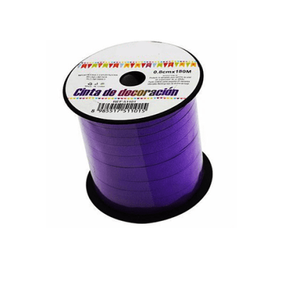 ROLLO CINTA MORADO 0.8CMX180M