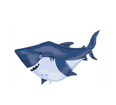 GLOBO METALICO TIBURON 1 UND 65X96 CM