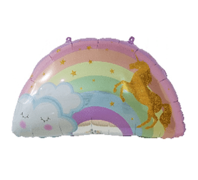 GLOBO ARCO IRIS UNICORNIO NUBE 59X75.8 CM