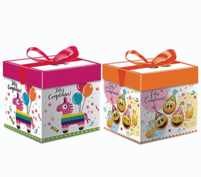 CAJA REGALO DIBUJO ANIMADOS 22CM