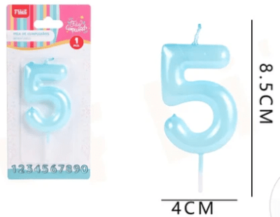 VELA N°5 AZÚL NACARADO 1 UND