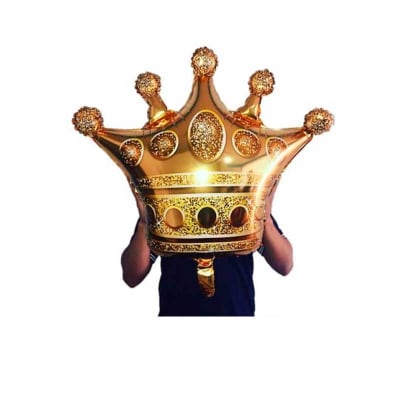 GLOBO METALICO CORONA 1 UND 68X73 CM