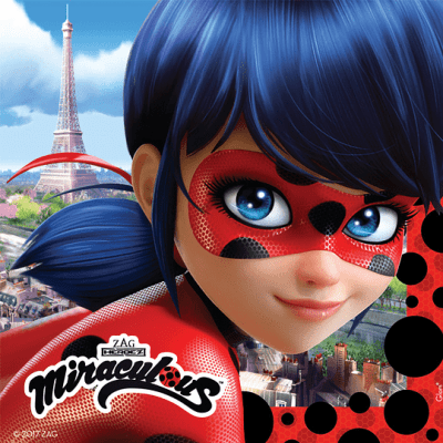 SERVILLETAS LADYBUG 12 UNI