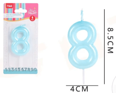 VELA N°8 AZÚL NACARADO 1 UND