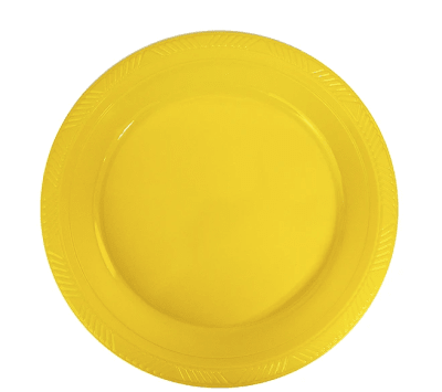SET PLATOS AMARILLO 10 UND