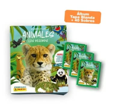PACK ALBUM + 40 SOBRES EL MUNDO DE LOS ANIMALES