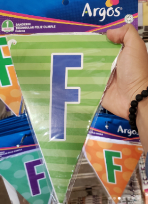 BANDERIN FELIZ CUMPLEAÑOS 1 UND