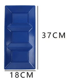 BANDEJA AZUL 3 DIVISIONES 3 UND