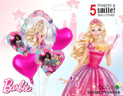 GLOBO FOIL BARBIE 5 PCS
