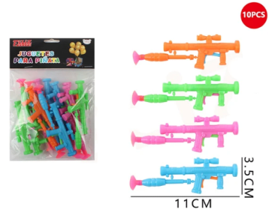 JUGUETE PARA PIÑATA TIRA DARDO 10 PCS