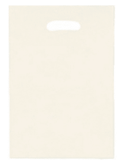 BOLSA DE DULCES PLÁSTICA BLANCA 10 UND