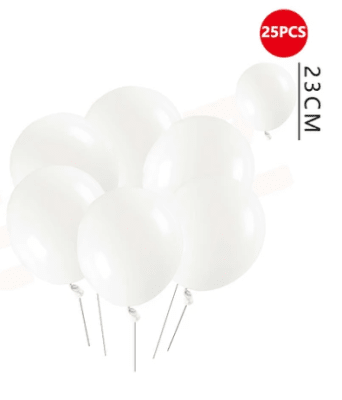 GLOBO LISO R9 BLANCO 25 UND