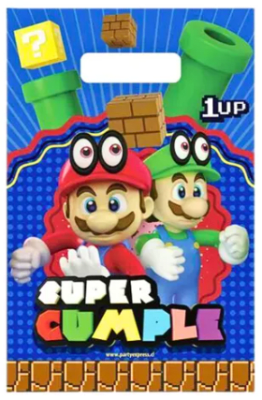 BOLSA PARA DULCES SUPER MARIO 6 UND