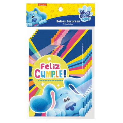 BOLSAS PARA DULCES PISTAS DE BLUE 6 UND