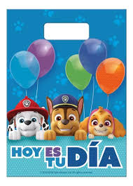 BOLSAS PARA DULCES PAW PATROL 6 UNI