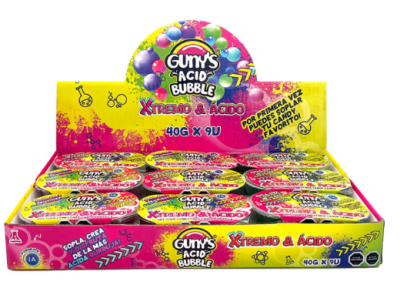 GUNYS ACID BUBBLE 40 GR DISPLEY DE 12 UND