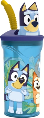 TOMA JUGO FIGURA 3D BLUEY
