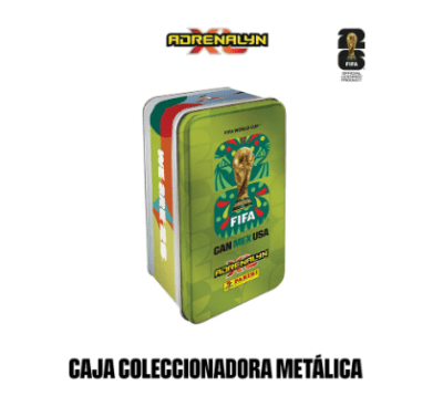 CAJA METALICA COLECCIONABLE VERDE ADRENALYN MUNDIAL 2026