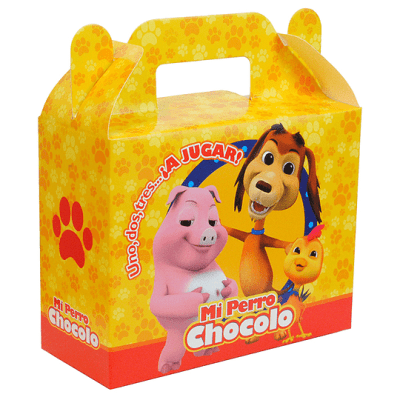 CAJA SORPRESA PERRO CHOCOLO 6 UND