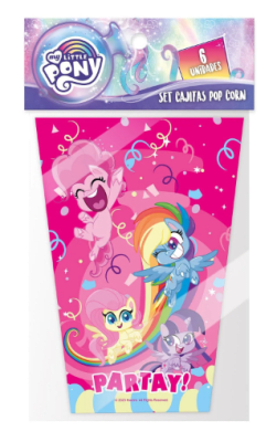 SET CAJITAS POP CORN MY LITTLE PONY 6 UND