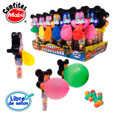 CANDY RATÓN GLOBO 20 PCS