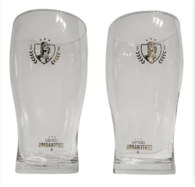 SET 2 VASOS CHOPEROS CENTENARIO COLO COLO