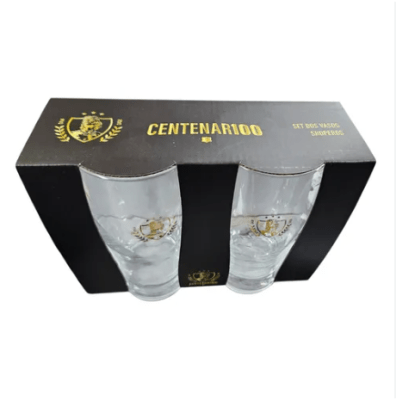 SET 2 VASOS CHOPEROS CENTENARIO COLO COLO