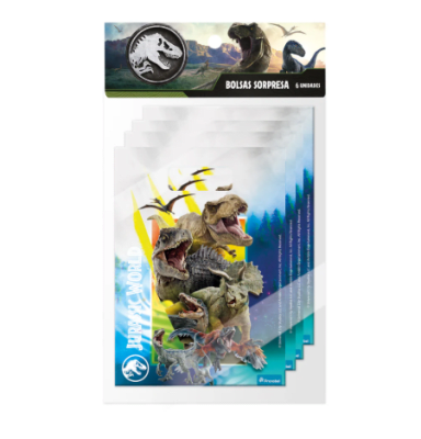 SET BOLSAS DE DULCES JURASSIC WORLD 6 UND