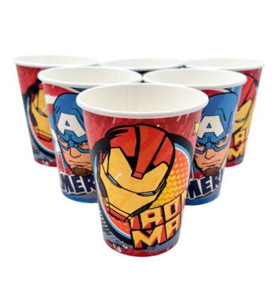 SET 6 VASOS AVENGERS