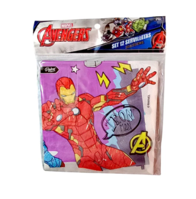 SET 12 SERVILLETAS AVENGERS