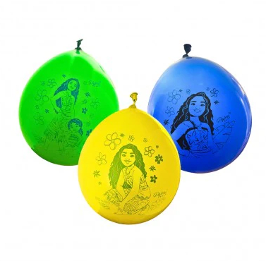 SET GLOBOS LATEX MOANA 12 UND