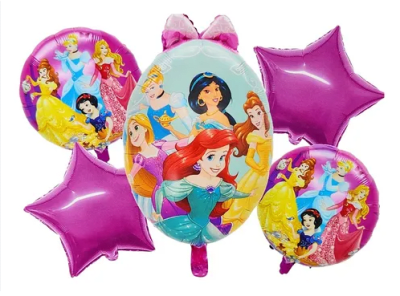 GLOBO FOIL PRINCESAS 5 UND
