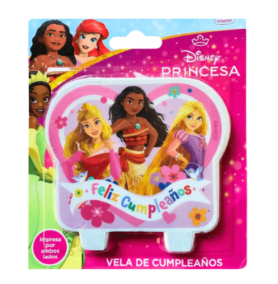 VELA PRINCESAS DISNEY 1 UND
