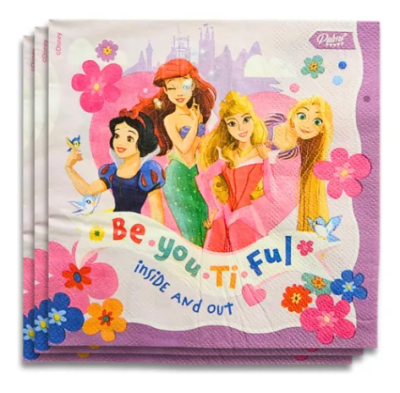 SET SERVILLETAS PRINCESAS DISNEY 12 UND