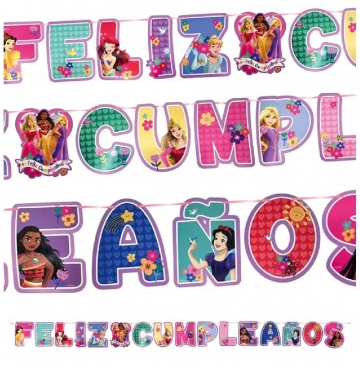 BANDERIN PRINCESAS DISNEY 3 MTS 1 UND