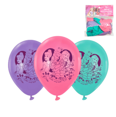 SET GLOBOS PRINCESAS DISNEY 12 UND