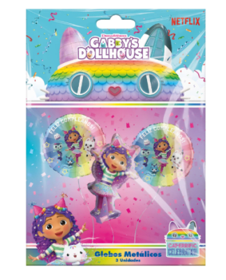 GLOBO FOIL GABBY Y LA CASA DE MUÑECAS 3 UND