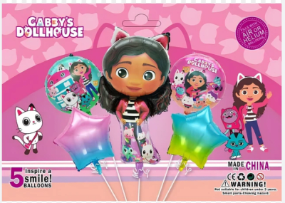 SET GLOGOS 5 PCS CASA DE GABBY