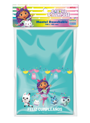MANTEL GABBY Y LA CASA DE MUÑECAS 108 X 182 CM 1 UND