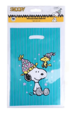 SET BOLSAS PARA DULCES SNOOPY 10 UND
