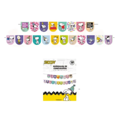 GUIRNALDA DE CUMPLEAÑOS SNOOPY