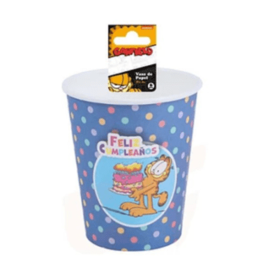 SET VASOS GARFIELD 6 UND (DISEÑO 2)