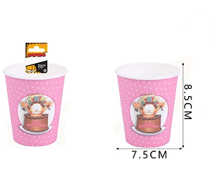 SET VASOS GARFIELD 6 UND