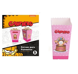 SET ENVASES PARA PALOMITAS GARFIELD 6 UND