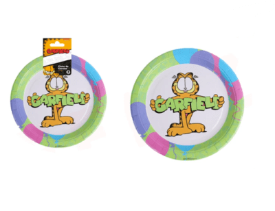 SET PLATOS GARFIELD 6 UND (23CM)