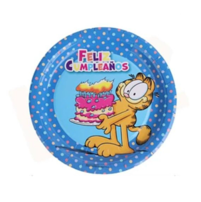 SET PLATO GARFIELD 6 UND (18CM) (DISEÑO 2)